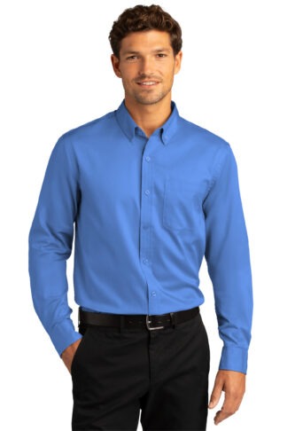 Port Authority Long Sleeve SuperPro React™ Twill Shirt​