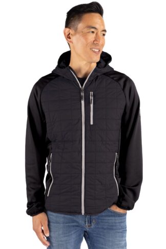 Cutter & Buck Rainier Primaloft Mens Eco Full Zip Hybrid Jacket